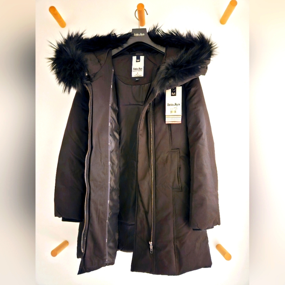 Soia & Kyo - Down Winter Coat - Size S - Black - Picture 7 of 15